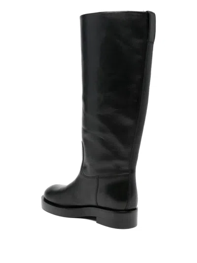 Paris Texas Black Napa Leather Boots In Multi