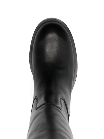 Paris Texas Black Napa Leather Boots In Multi