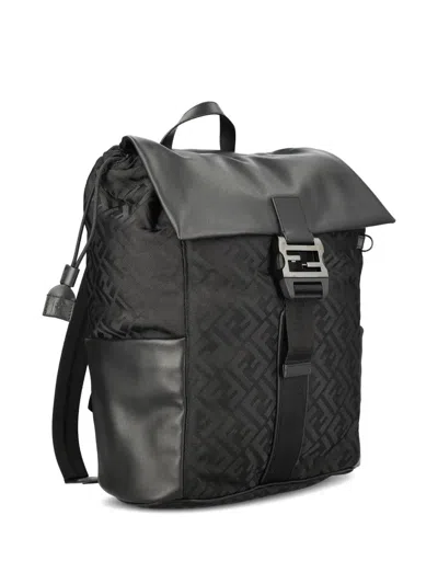 Fendi Baguette Backpack In Gray