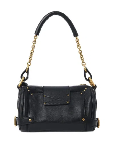 Chloé Chloe Women Black Leather Small Paddington Shoulder Bag In Black