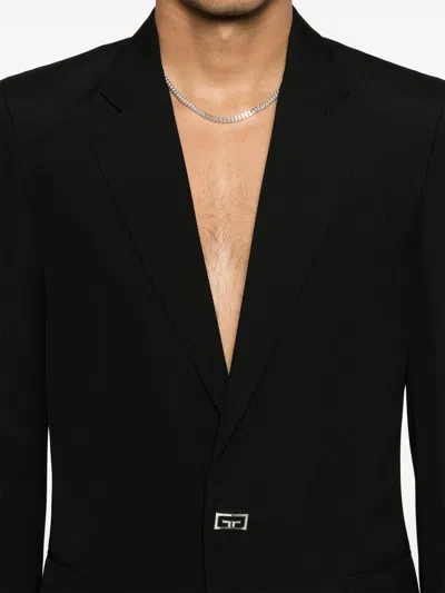 Givenchy Slim Fit Black Wool Jacket In Black