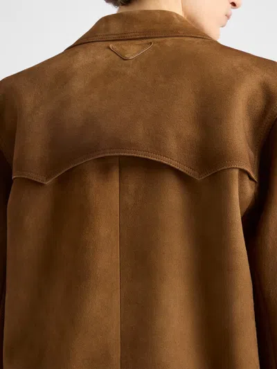 Prada Jacket Men In Brown