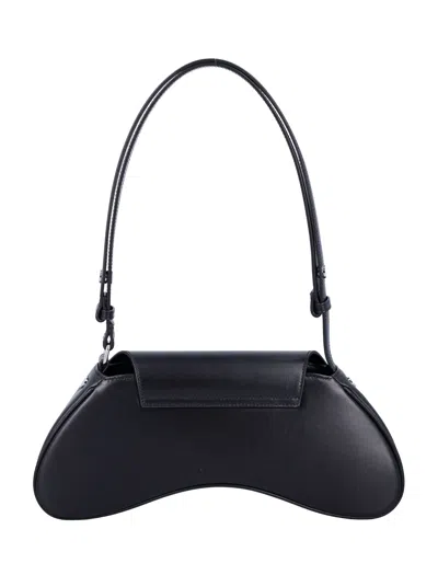 Diesel Play Logo Plaque Shoulder Bag In Black