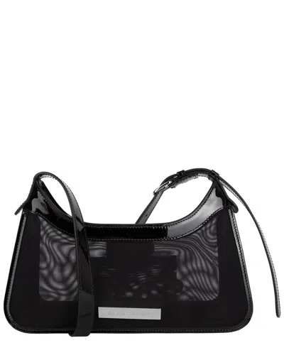 Acne Studios Mini Platt Mesh Shoulder Bag In Black