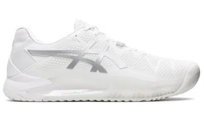 Asics Gel Resolution 8 'white Pure Silver' In Multi