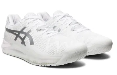 Asics Gel Resolution 8 'white Pure Silver' In Multi