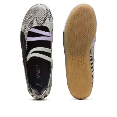 Puma Speedcat Ballet Snakeskin-effect Zebra-print Sneakers In Multi