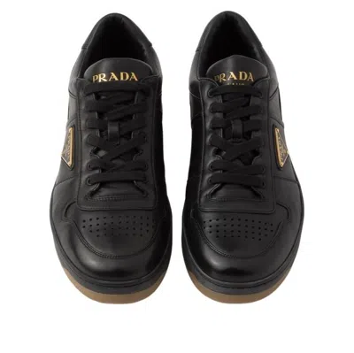 Prada Black Nappa Leather Downtown Sneakers