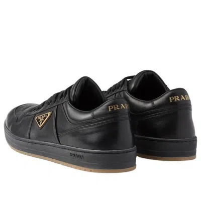 Prada Black Nappa Leather Downtown Sneakers