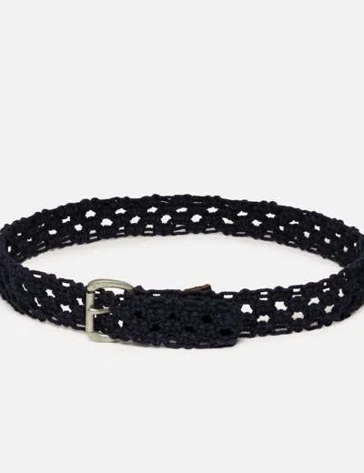 Visvim Braided Belt In Black