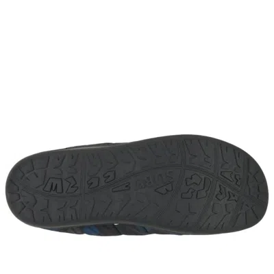 Subu Down Sandals 'three Dot' In Black