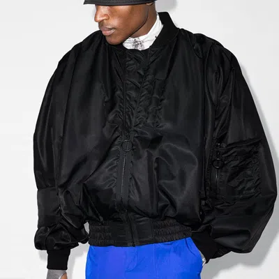 Off-white Pascal Applique Pilot Jacket Men's Black