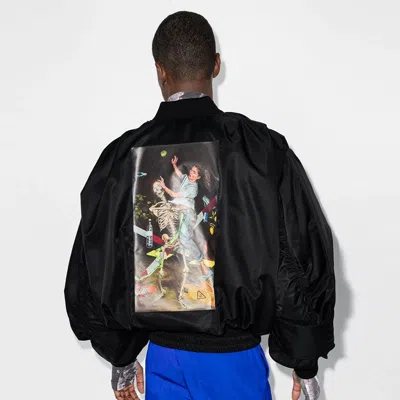 Off-white Pascal Applique Pilot Jacket Men's Black