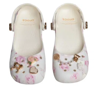 Crocs Loveshackfancy Classic Ballet Flat In Gray