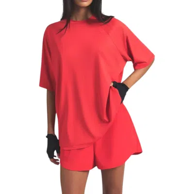 Nike (wmns)  X Skims Airy Oversized T-shirt 'ruby' In Red