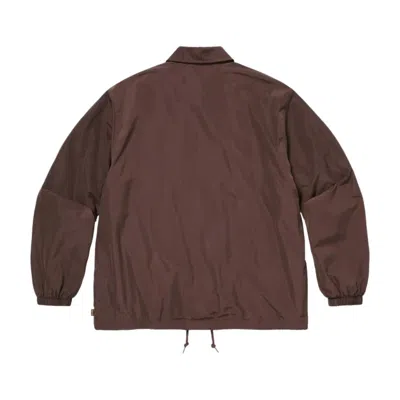 Supreme Press-stud-fastening Jacket In Burgundy