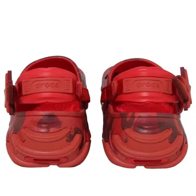 Crocs X A Bathing Ape Echo Camouflage-print Clogs In Red