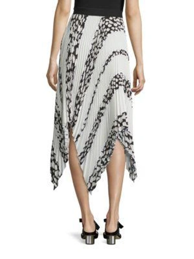 Shop Proenza Schouler Asymmetrical Pleated Skirt In White