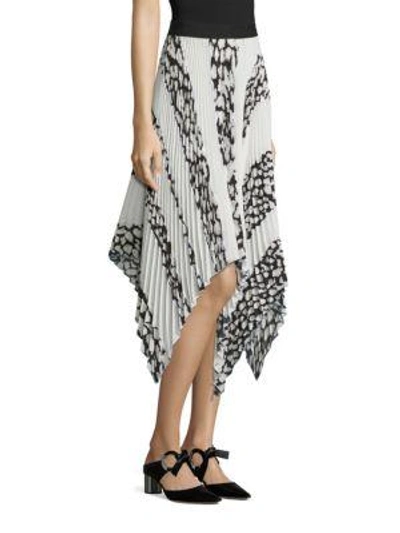 Shop Proenza Schouler Asymmetrical Pleated Skirt In White