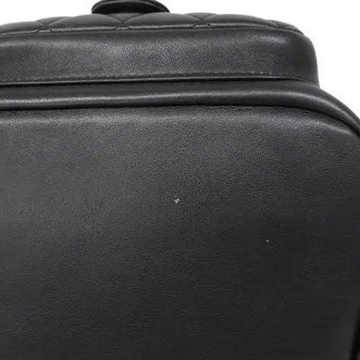 Pre-owned Chanel Black Leather Backpack ()