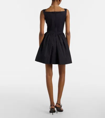 Vivienne Westwood Sunday Black Sleeveless Mini Dress With Corset Bodice And Orb Embroidery On The Front In Cotton Woma