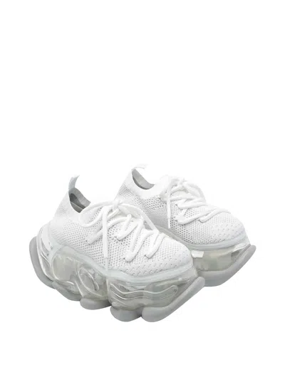 Grounds Skyscraper Sneakers In White
