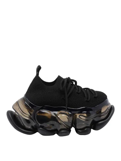 Grounds Skyscraper Lace-up Sneakers In Black