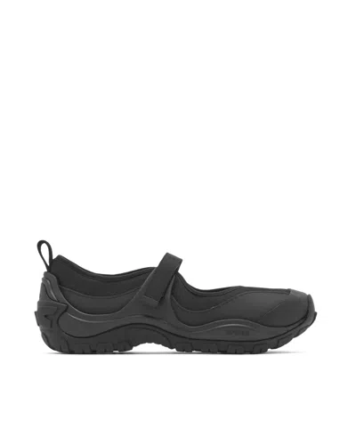 Crocs Sleek Mini Terra Tech Sporty Mary Jane Shoes In Black