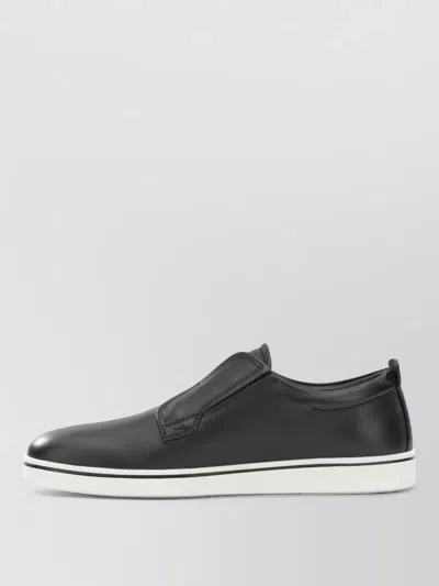 Ferragamo Alfie Loafers Slip On Round Toe In Black