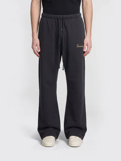 Essentials Cotton Training Sweatpants In Black