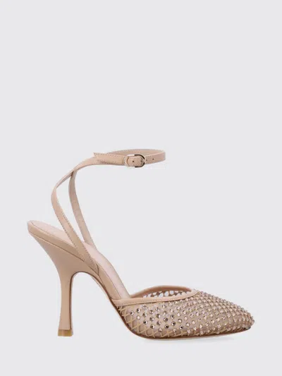 Stuart Weitzman Bareitall Crystal-embellished Ankle Strap Pumps In Neutral