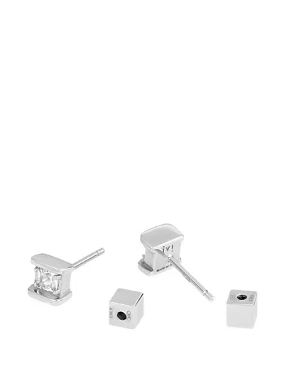Ivi Mini Iris Ohrstecker In Silver