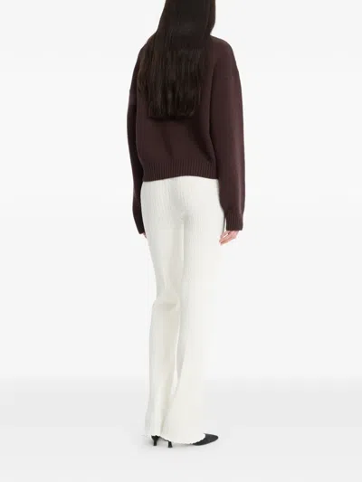 Rotate Birger Christensen Pullover Mit Rundhalsausschnitt In Brown