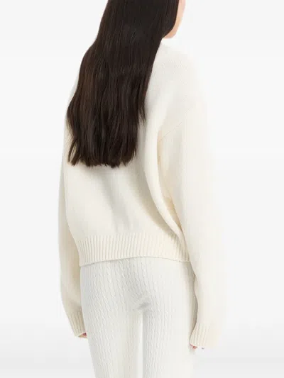 Rotate Birger Christensen Pullover Mit Rundem Ausschnitt In White