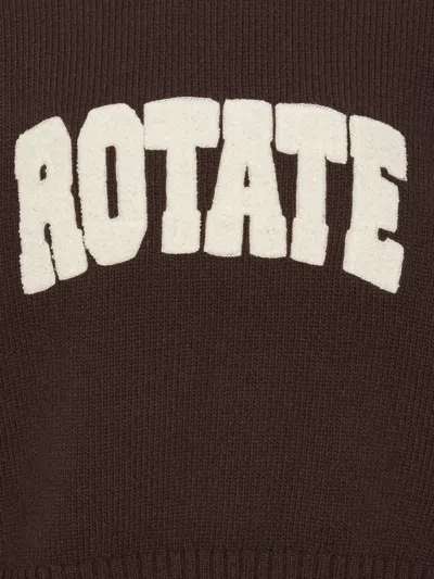 Rotate Birger Christensen Pullover Mit Rundhalsausschnitt In Brown