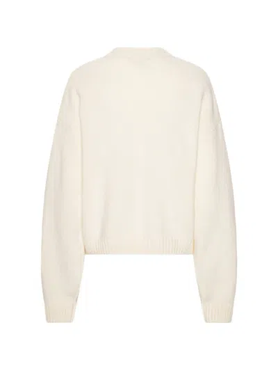 Rotate Birger Christensen Pullover Mit Rundem Ausschnitt In White