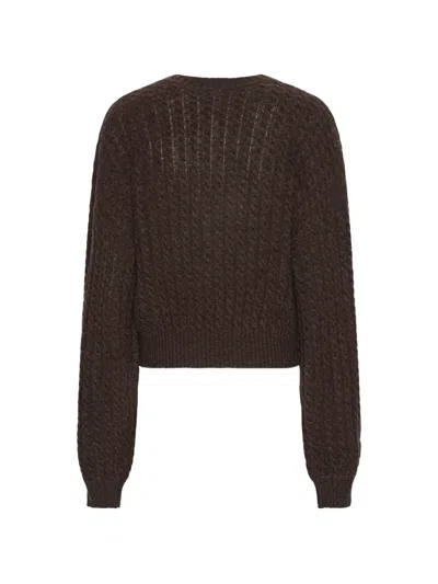 Rotate Birger Christensen Pullover Mit V-ausschnitt In Brown