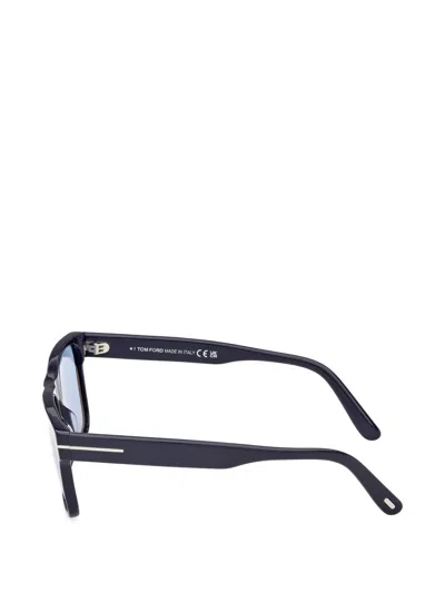 Tom Ford Rectangle-frame Sunglasses In Black