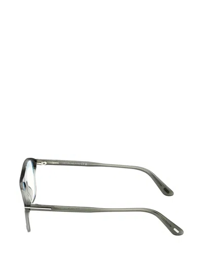 Tom Ford Pilot-frame Glasses In Gray