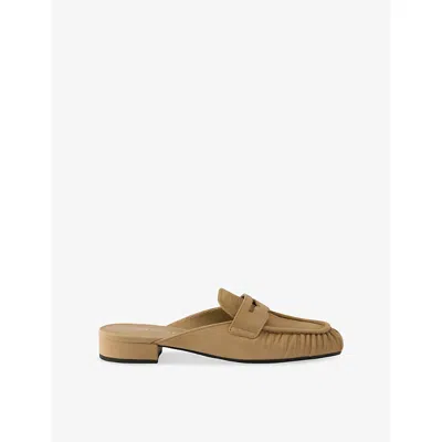 Prada Suede Mules In Black