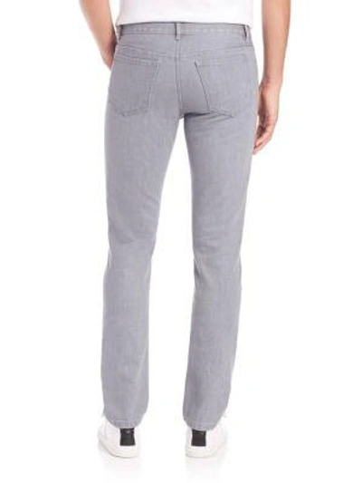 Shop Apc Standard Straight-fit Jeans In Grey