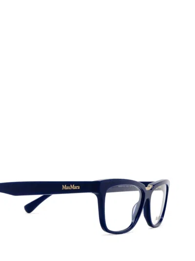 Max Mara Rectangular Frame Glasses In Blue
