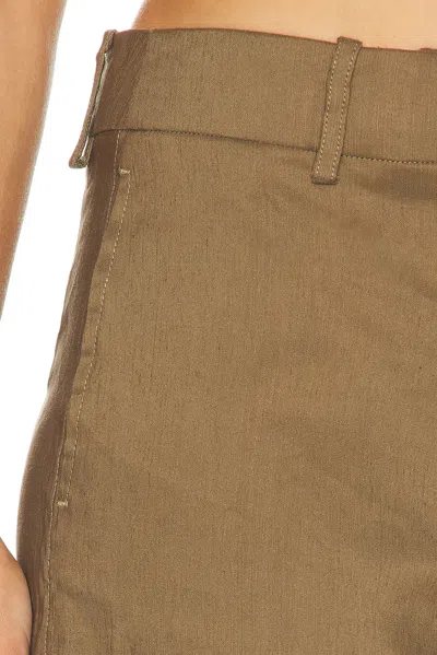 Eaves Ilya Tailored Micro Short In Brown