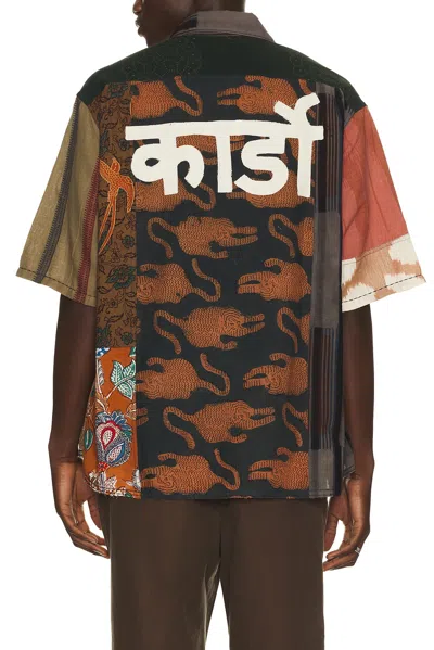 Kardo Yuto Patchwork Cotton Shirt In Multi