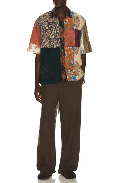 Kardo Yuto Patchwork Cotton Shirt In Multi