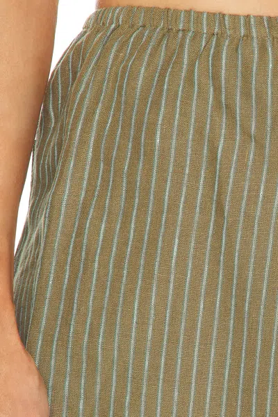 Staud Paddle Linen Short In Multi