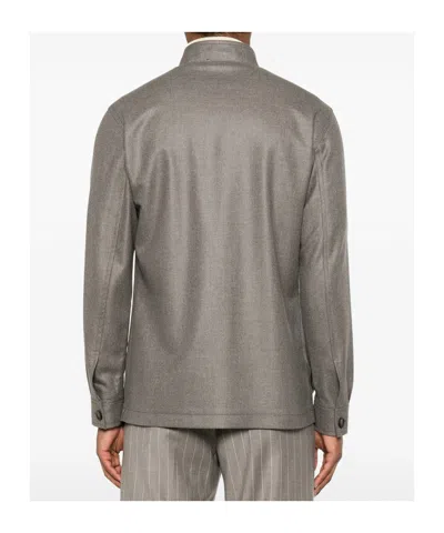 Tagliatore Klein Button-up Patch-pocket Jacket In Gray