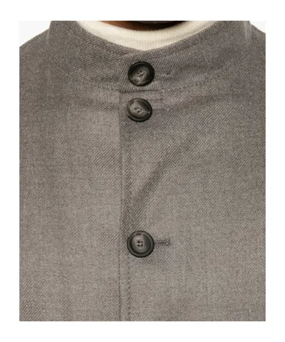 Tagliatore Klein Button-up Patch-pocket Jacket In Gray