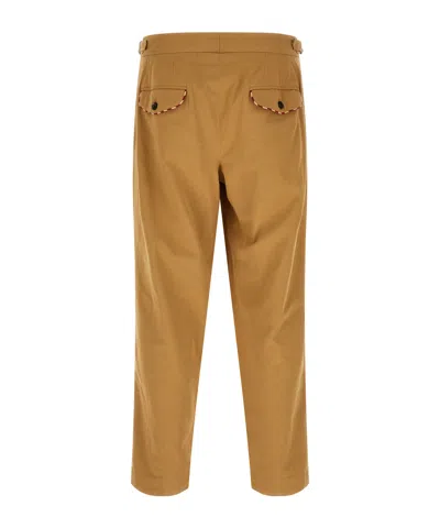 Bode Feather Runner Embroidered Casual Pants In Brown