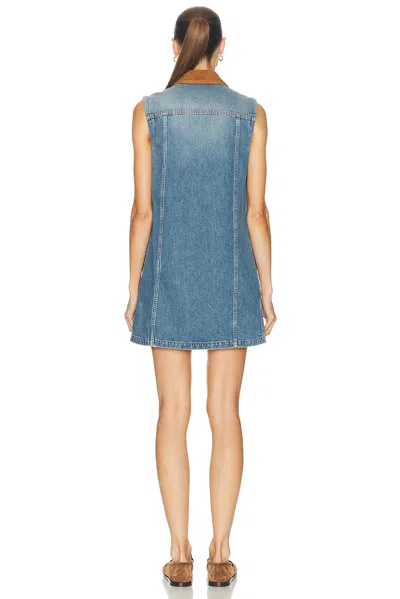 Versace Women Blue Sleeveless Buttoned Mini Dress, M Luxury Dresses For Women Darveys